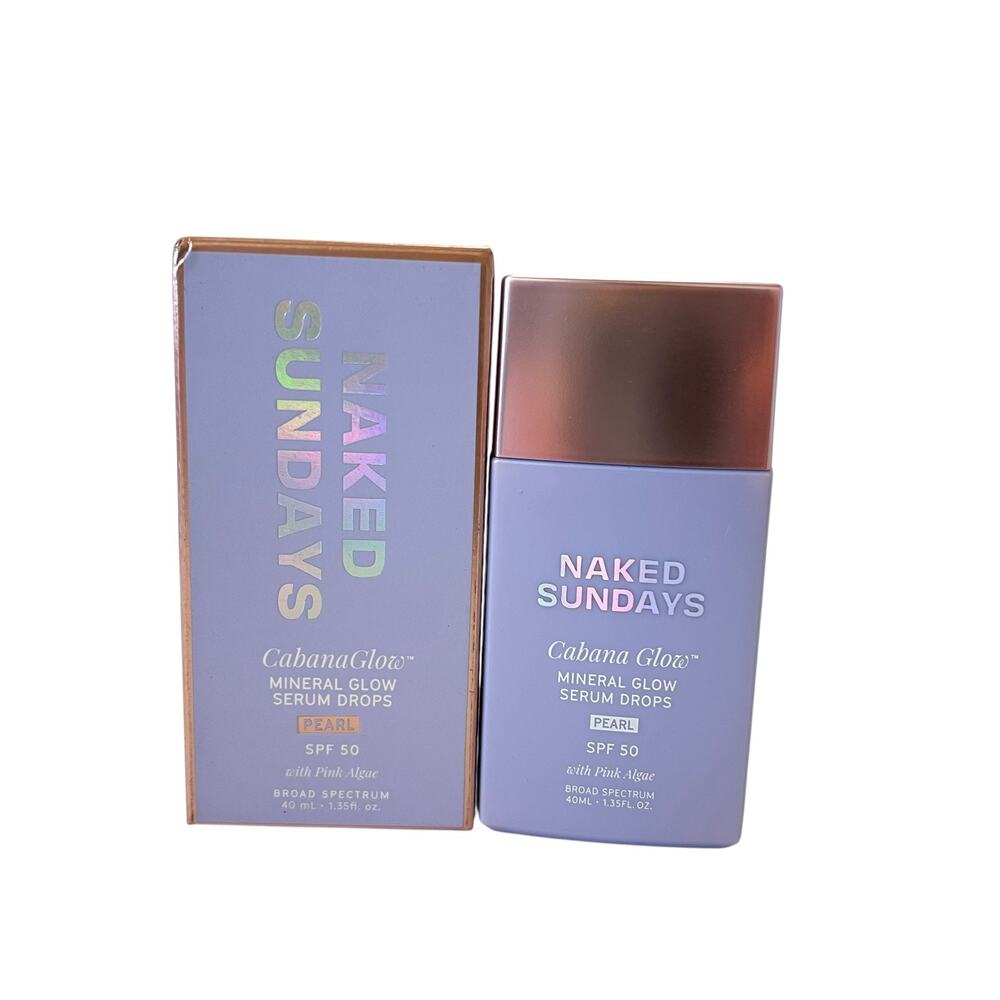 Naked Sundays CabanaGlow Mineral Serum Drops Pearl 1.35 fl oz - Picture 2 of 5